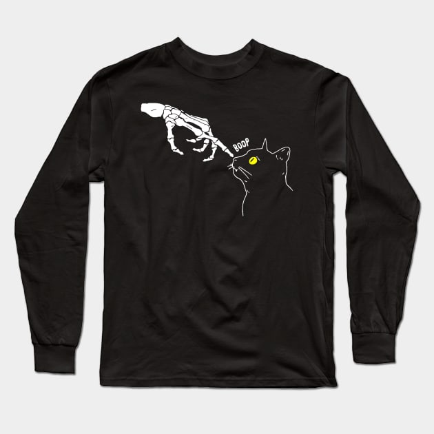 Cat Nose Boop Long Sleeve T-Shirt by unaffectedmoor